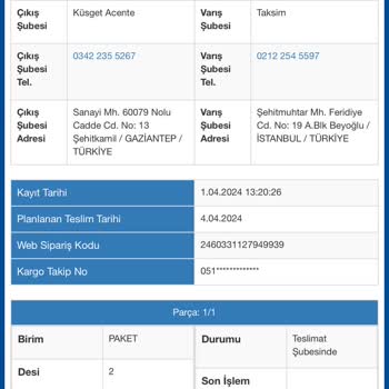 Sürat Kargo Ürün Teslim Etmiyor