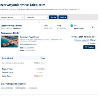 Tatilsepeti.com Haksız Rezervasyon İptali Yapıyor
