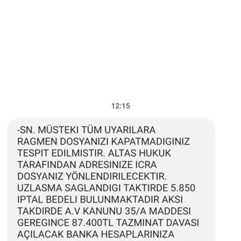 0212 934 19 71 Altus Hukuk Şikayetçiyim Tehdit Edercesine Para İstiyorlar