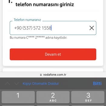 Vodafone Yanımda Uygulam Sorunu