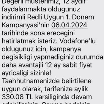 Vodafone 2. Dönem Kampanyası Yüksek Fatura Artışı