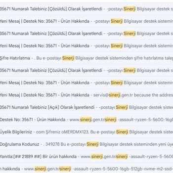 Sinerji Bilgisayar Alışveriş Yaptığım En Kötü Firma