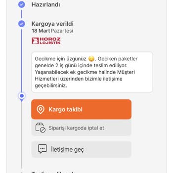Horoz Lojistik 1 Aydır Bulaşık Makinemi Getirmiyor