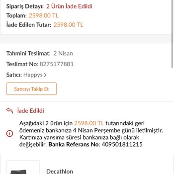 Trendyol Decathlon Sürat Kargo Şebeke Misiniz Aga Siz