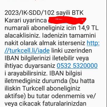 Turkcell 6 Yıl Önce Haksız Aldığı Parayı Faizsiz Geri Ödemek İstiyor.