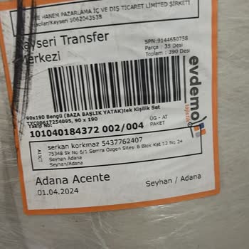 Evdemo Lojistik Kargom Kata Teslim Edilmedi