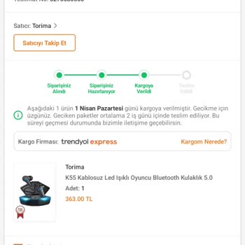 Trendyol Ve AGT Kargo Teslimat Gecikmesi