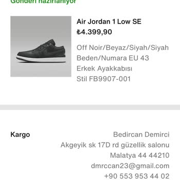 Nike Sipariş 2 Adet