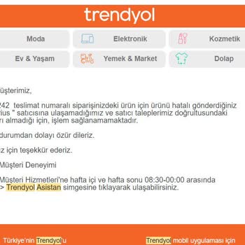 Stradivarius Yanlış İade Kabulü