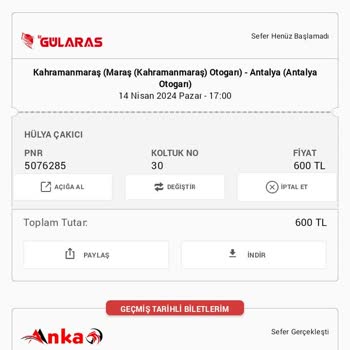 Obilet Bilet İptali Olmuş