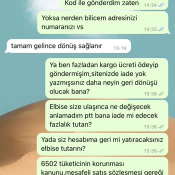 Lizbutik.com Liz Butik İade Yapmadı Elbiseyi De Geri Aldı