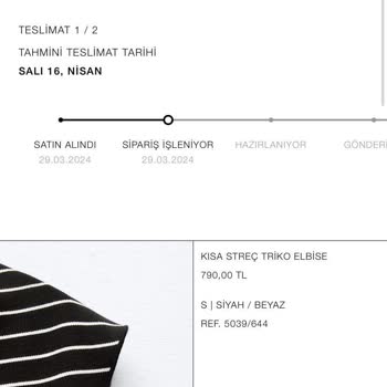 Zara- İznim Olmadan İptal Edilen Satın Almam!