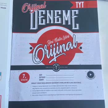 Orijinal Yayınları Aynı Denemeden 2 Adet Var Ve Eksik.