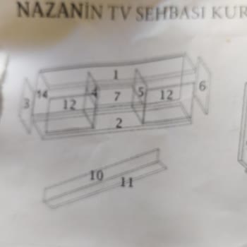 A101 Hasarlı Ve Eksik TV Ünitesi