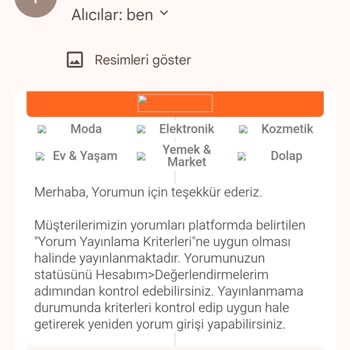 Satıcı Trendyol Stanley Termos İade Almaması.