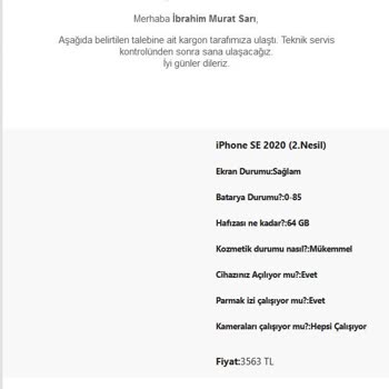 EasyCep Haksız Cihaz Değerleme Tutarı