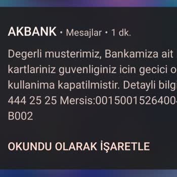 Akbank Pişmanlıktır, Kartımı Kapattılar Ve Ulaşılamıyorlar