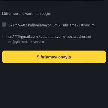 Binance Telefon Numaramı Değiştirdim Yenisi İle Güncelleyemiyorum