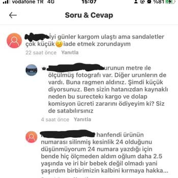 Dolap Sattığım Ürünün Ölçülü Fotosu Olmasına Rağmen İadeyi Kabul Etti