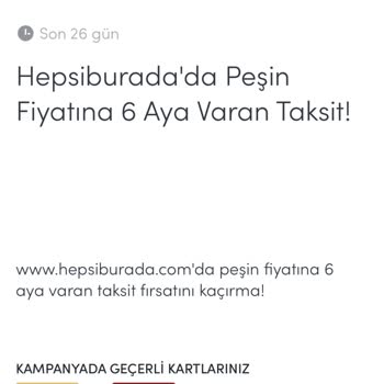 Hepsiburada Taksit Kampanyası Tek Çekim İşlem Yapıyor!