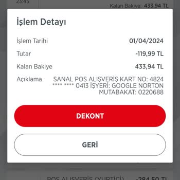 Norton Hesabımdan İzinsiz Para Çekti