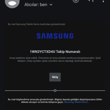 Samsung Müşteri Hizmetleri Vasatlığı
