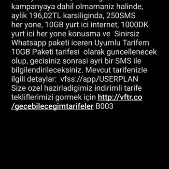 Vodafone, Haksız Olarak Tarifemi Değiştirdi.