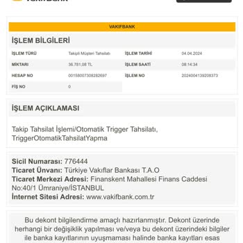 VakıfBank Hukuksuzca Tahsilat Yapıyor