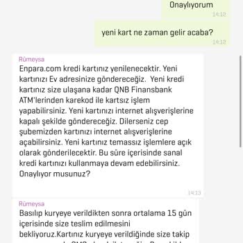 Enpara Kayıp Karttan Sonra İstediğim Yeni Kredi Kartını İletmemeleri