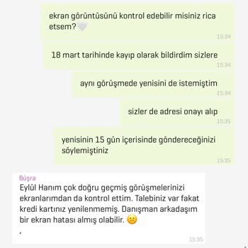 Enpara Kayıp Karttan Sonra İstediğim Yeni Kredi Kartını İletmemeleri