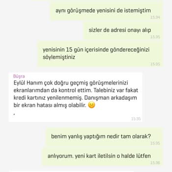Enpara Kayıp Karttan Sonra İstediğim Yeni Kredi Kartını İletmemeleri