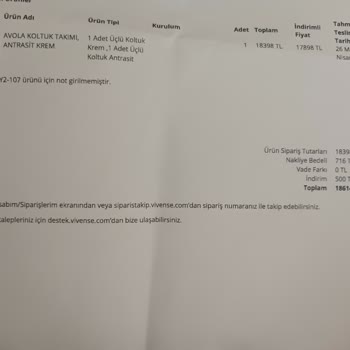Vivense Kötü Malzeme Sorunu