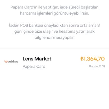 Papara Bankanın İade Ettiği Bakiye Hesabıma Yansıtılmıyor