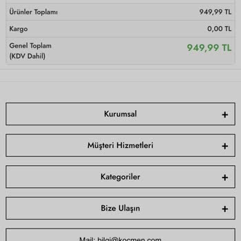 Koçmen Hizmette Yaşanan Sorun Ve İade Talebi