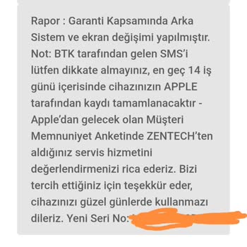 Apple 1.5 Yıllık Garantili 12 Pro Max Çöktü.
