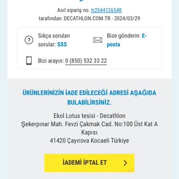 Decathlon İade Sorunu Ve Müşteri Hizmetlerine Ulaşamama