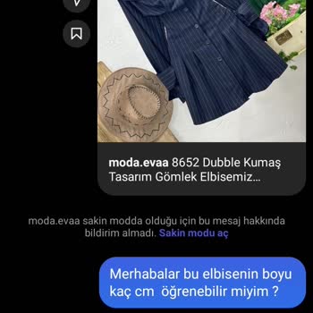 Moda.eva (İnstagram) Moda. Eva ' Nın Yanlış Bilgi Aktarması Sebebiyle Yaşanan Mağduriyet