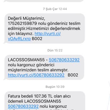 Lacossosman55 (Instagram) Lacos Kargo Ücreti Hakkında Şikayet