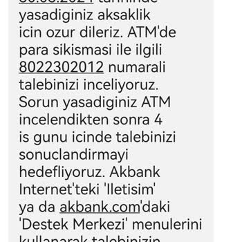 Akbank ATM Para Sıkışması
