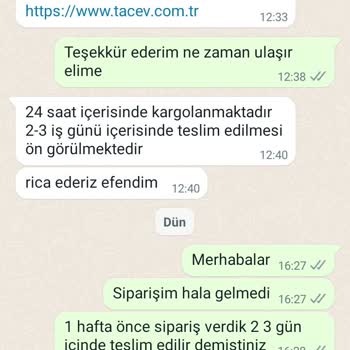 Taç Mutfak Tacev.com İnternet Alışverişinde Ödemeyi Alıp Siparişi Ulaştırmadı