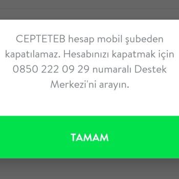 TEB Hesap Kapatma Sorunu