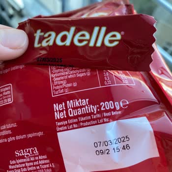 Tadelle Çikolatanın Boş Paketli Çıkması