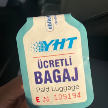 YHT Büyük Boy Valiz Ücreti