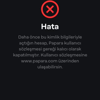 Uzun Süre Kullanılmayan Papara Hesabım Kapatıldı