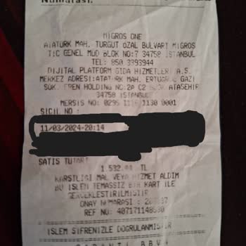 Migros Sanal Market Fazla Çekilen Tutar