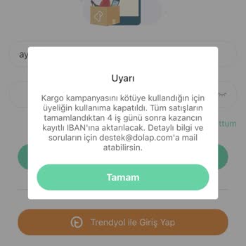 Dolap Hesabım Sebepsiz Yere Kapatıldı