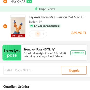 HAYKMAR Trendyol'da Fiyat Değişikliği Ve İlgisiz Satıcı Şikayeti