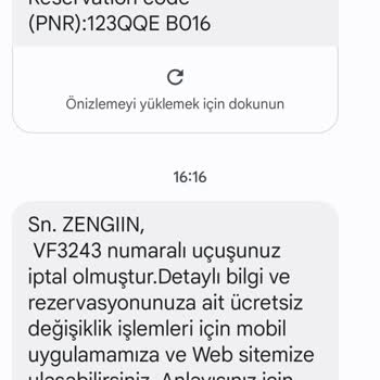 AJet (Anadolu Jet) Uçuş İptal Ve Dönüş Yok