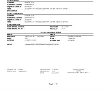 Zurich Sigorta Kasko Kapsamında Cam Değişimi Sorunu