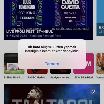 Passolig Passo Uygulamasına Giriş Yapamıyorum.